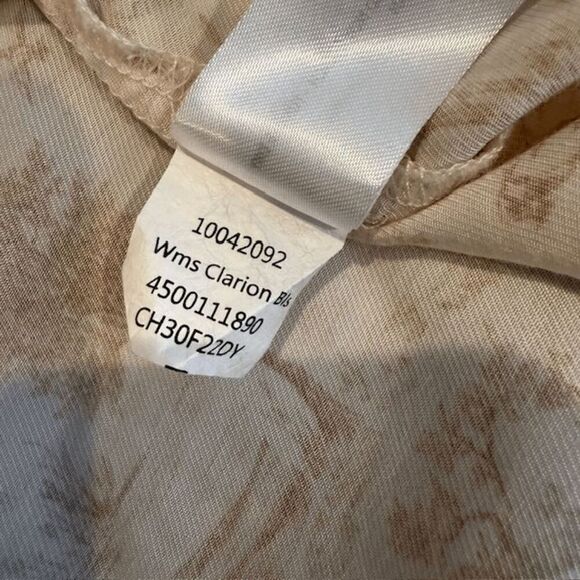 Ariat Clarion Blouse Lightweight Viscose Toile Western Print Ruffles Size XS - Picture 11 of 16